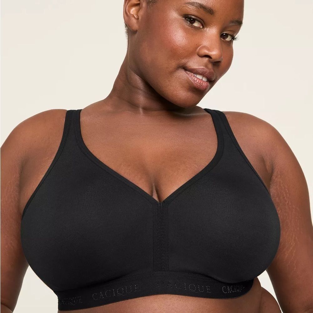 Cacique Unlined Full Coverage No Wire Bra size 42D